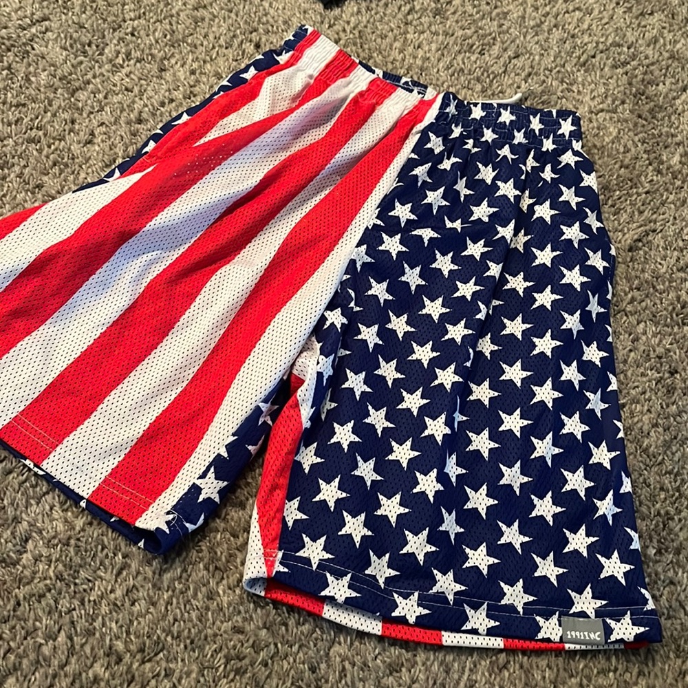 American Flag Athletic Shorts